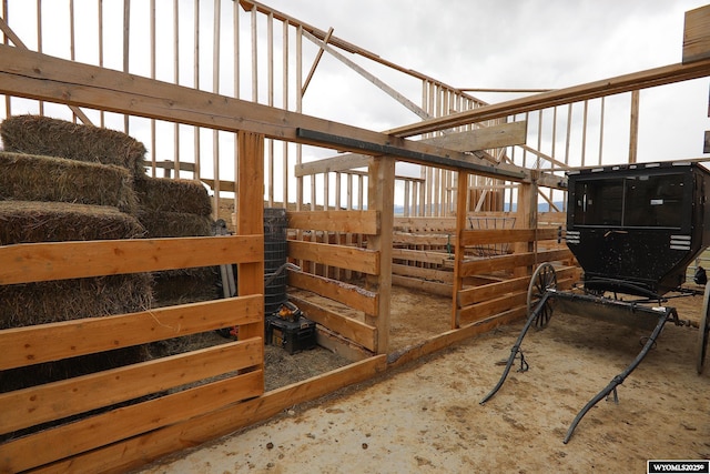 view of stable