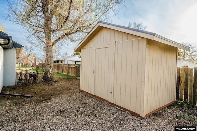1324 Lewis St, Sheridan, WY 82801 - view of shed with fence
