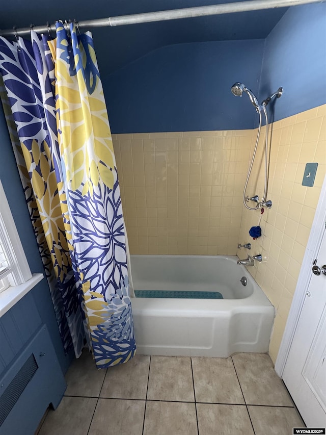 716 B St, Rock Springs, WY 82901 - bathroom with shower / tub combo and tile patterned flooring