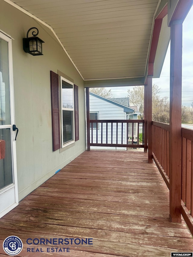 view of wooden terrace