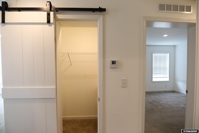 closet featuring visible vents