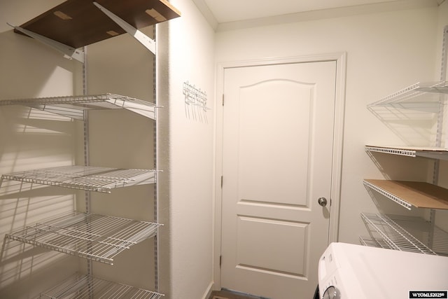 interior space featuring washer / dryer