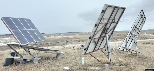 view of playground with a rural view