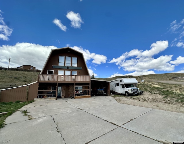 2025 Rolling Hls, Kemmerer, WY 83101 - view of front of property featuring driveway and an attached carport