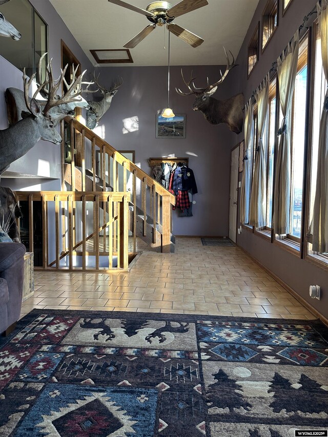 interior space with stairs