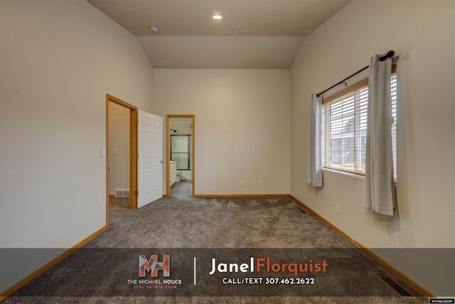 3507 Aspen Ln, Casper, WY 82604 - unfurnished bedroom with baseboards, carpet, and visible vents