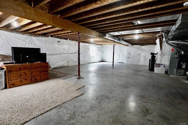view of basement