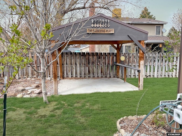 exterior space with fence