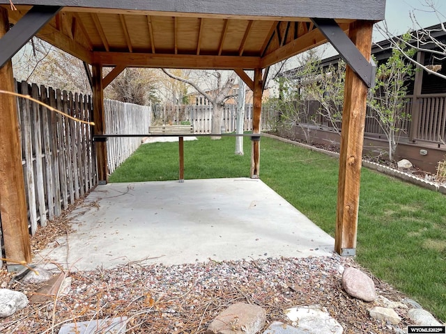 view of patio / terrace featuring a fenced backyard