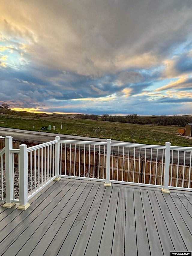 999 Eagle Dr, Douglas, WY 82633 - deck featuring a rural view