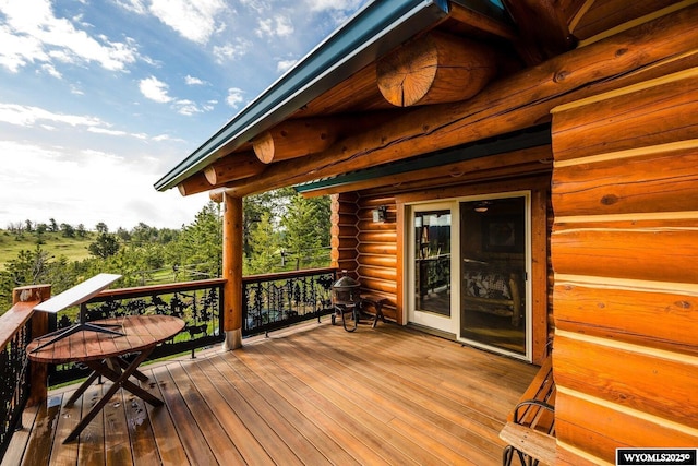 18 High Meadows Rd, Buffalo, WY 82834 - view of wooden terrace