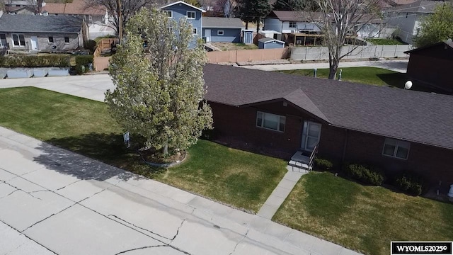 2327 Crestview Dr, Torrington, WY 82240 - birds eye view of property featuring a residential view