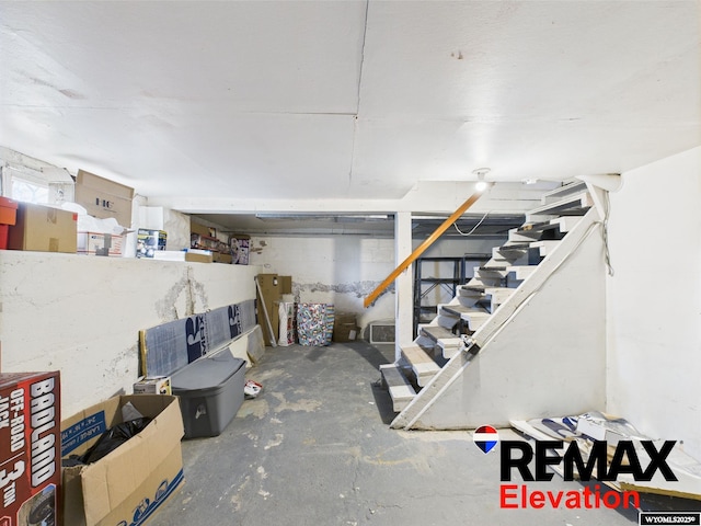 602 S 6th St, Basin, WY 82410 - below grade area with stairway