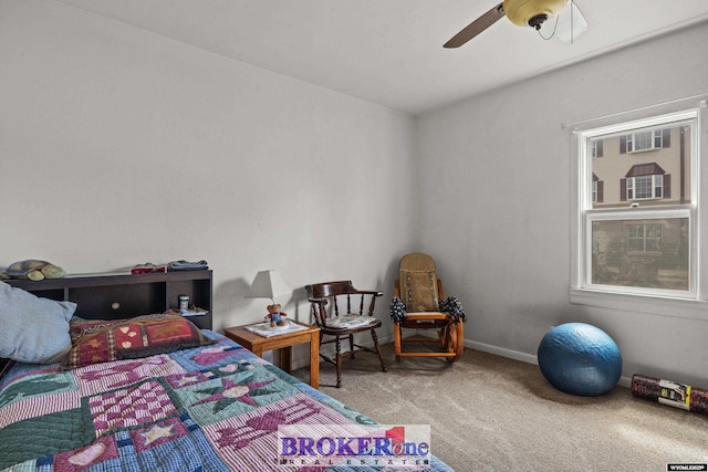 1105 N Elma, Casper, WY 82601 - bedroom featuring a ceiling fan and carpet