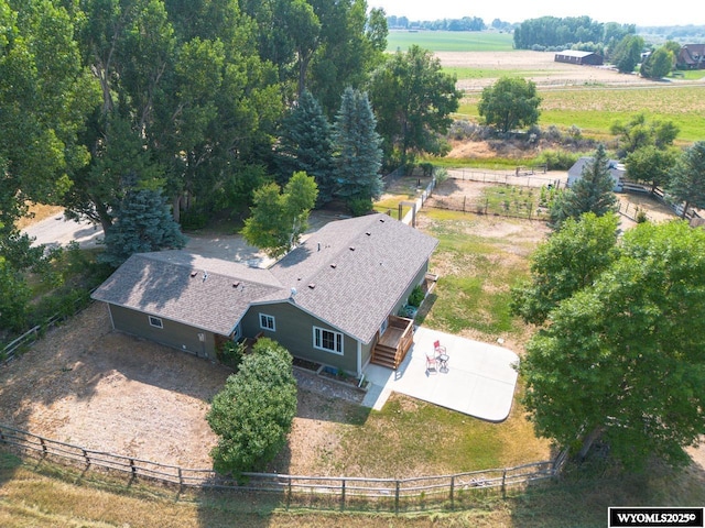 94 Grandview Ln, Riverton, WY 82501 - birds eye view of property featuring a rural view