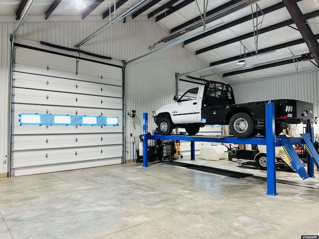 2238 Sinks Canyon Rd, Lander, WY 82520 - garage with metal wall