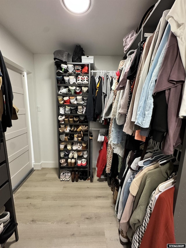 822 W St, Rock Springs, WY 82901 - spacious closet featuring wood finished floors