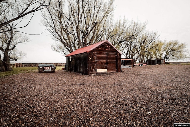 view of outbuilding featuring an outdoor structure
