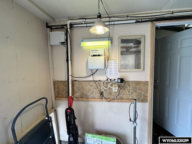 view of utility room