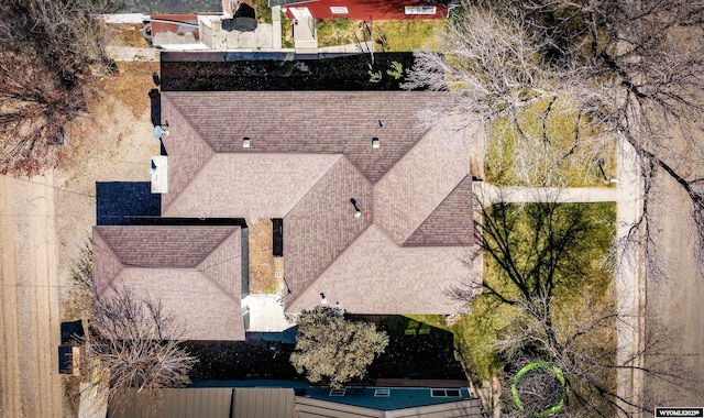 view from above of property