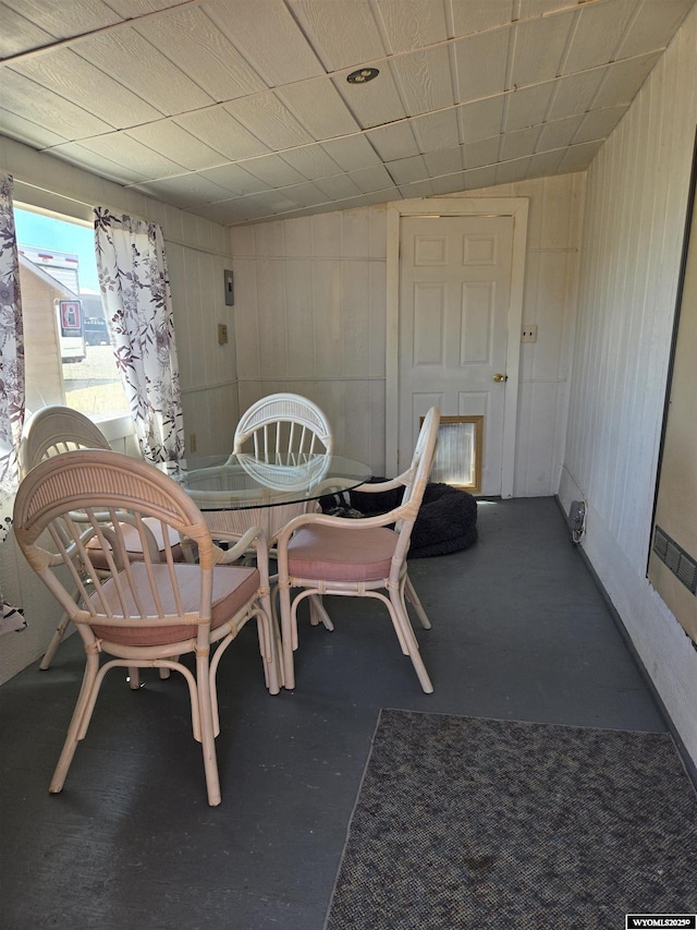 716 E 3rd St, Marbleton, WY 83113 - dining room with wood walls