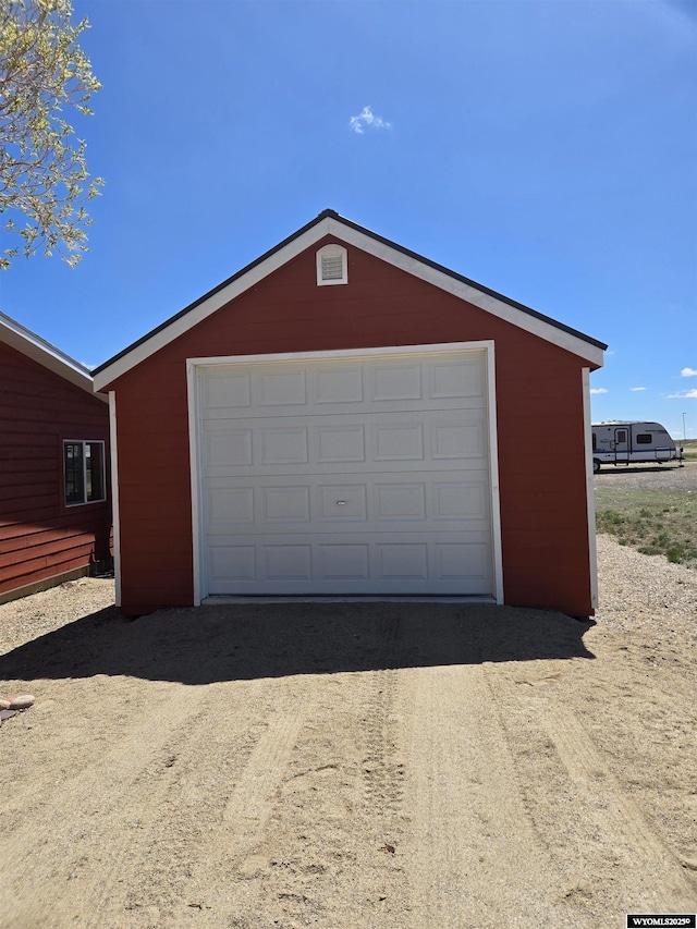 716 E 3rd St, Marbleton, WY 83113 - garage featuring driveway