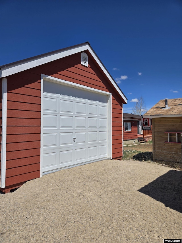 716 E 3rd St, Marbleton, WY 83113 - detached garage with driveway