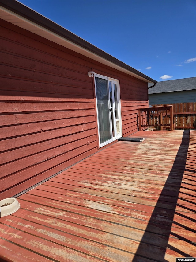 716 E 3rd St, Marbleton, WY 83113 - view of wooden deck