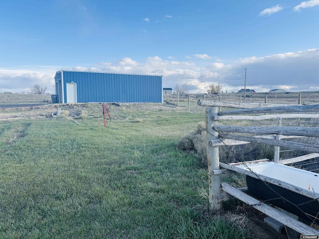 65 Eagle Ln, Lyman, WY 82937 - view of yard with a rural view, a pole building, and an outbuilding