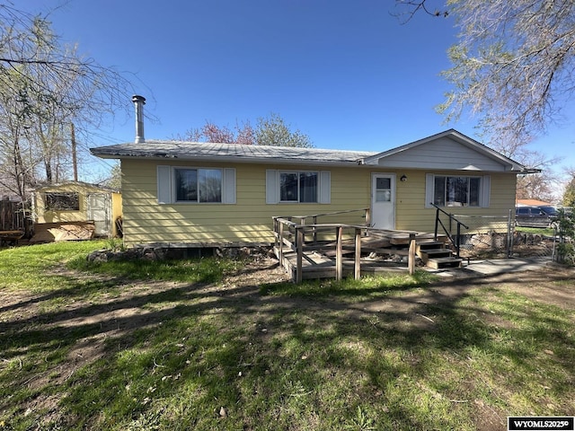 view of rear view of property
