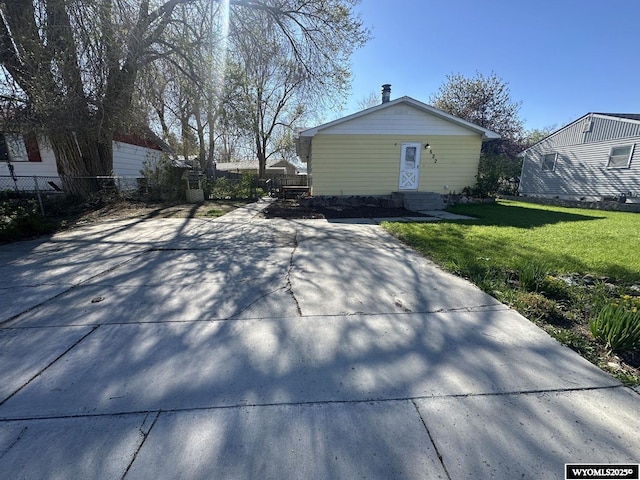 view of back of property