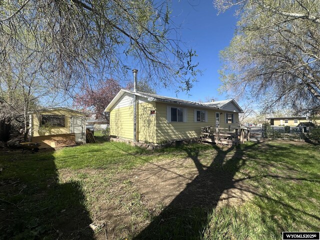 view of rear view of property