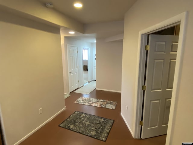 4230 S Oak St, Casper, WY 82601 - hall featuring recessed lighting and baseboards