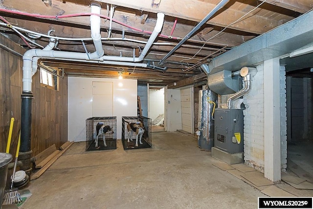 330 M St, Rock Springs, WY 82901 - unfinished basement featuring heating unit