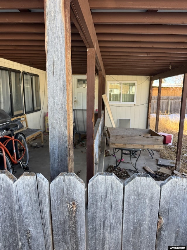 107 N Lyman St, Lyman, WY 82937 - view of patio featuring fence