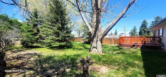 1630 De Smet Ave, Sheridan, WY 82801 - view of yard with a deck