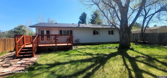 1630 De Smet Ave, Sheridan, WY 82801 - rear view of property with a deck