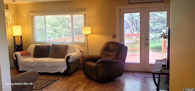 1630 De Smet Ave, Sheridan, WY 82801 - living room with french doors and wood finished floors