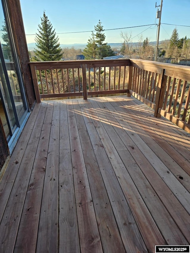 1606 Coulson Dr, Rawlins, WY 82301 - view of wooden deck