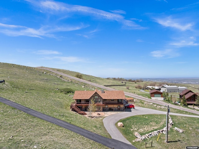 aerial view of property and surrounding area