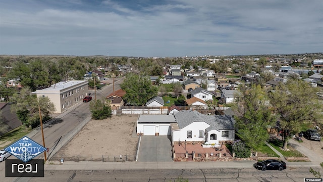 aerial perspective of suburban area