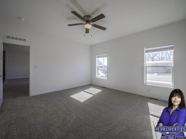 430 W Platte, Glenrock, WY 82637 - unfurnished room with plenty of natural light, carpet floors, and baseboards