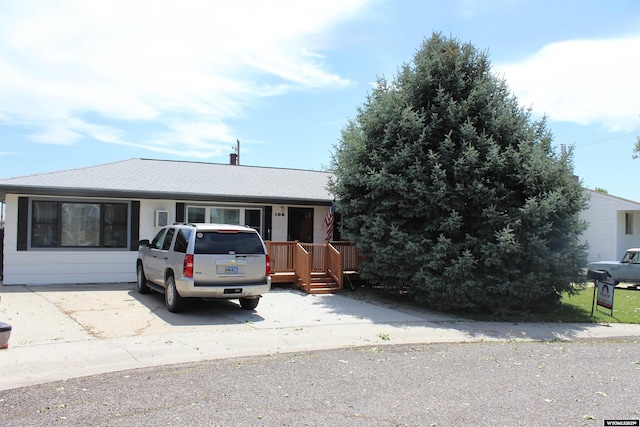 view of front of home