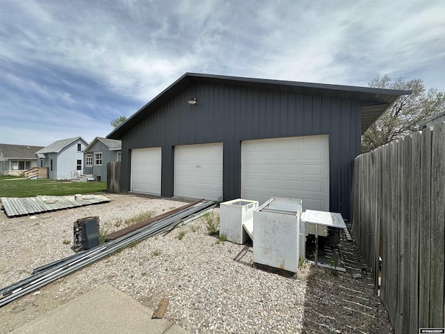 219 W Franklin St, Morrill, NE 69358 - detached garage featuring fence