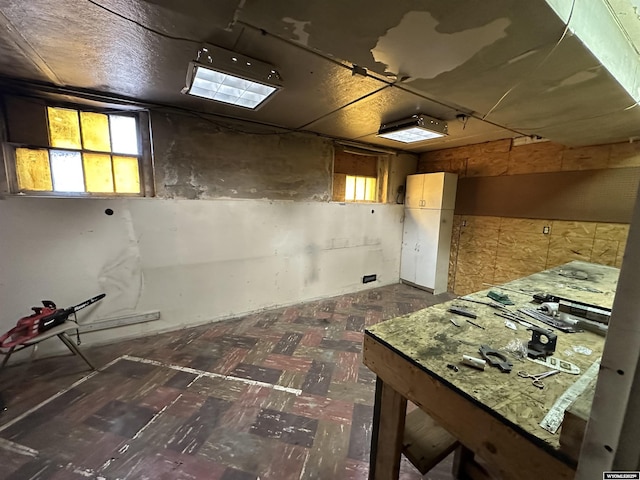 219 W Franklin St, Morrill, NE 69358 - basement with dark floors