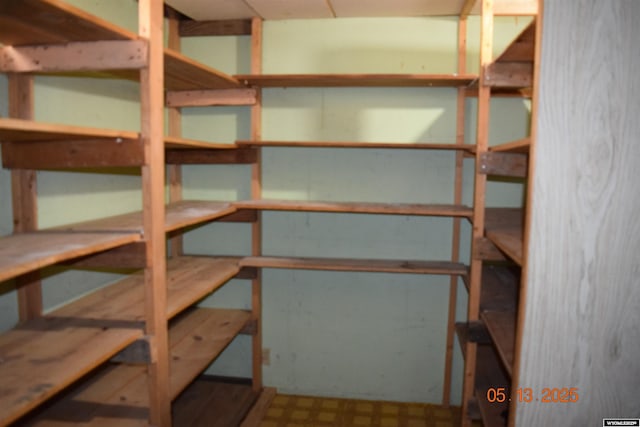 view of storage area
