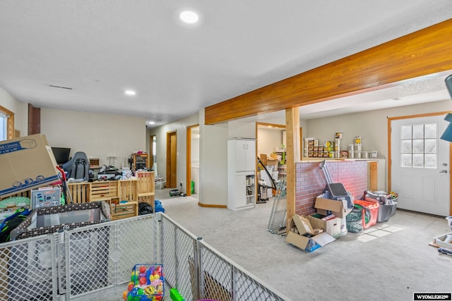 104 Canyon Hollow Dr, Evanston, WY 82930 - playroom featuring carpet and recessed lighting