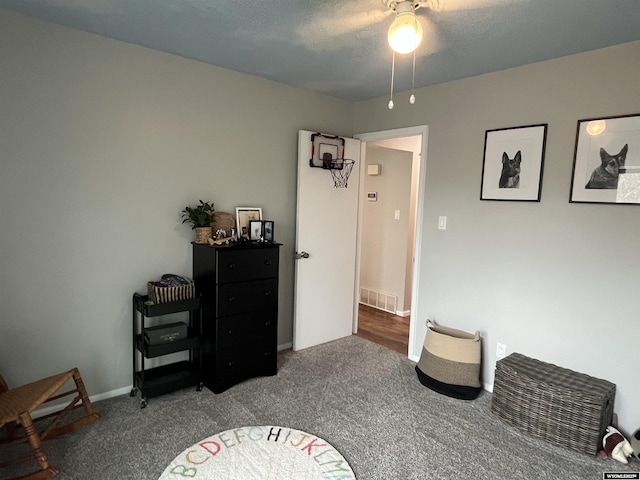 2715 Colorado Dr, Green River, WY 82935 - sitting room featuring carpet floors and ceiling fan