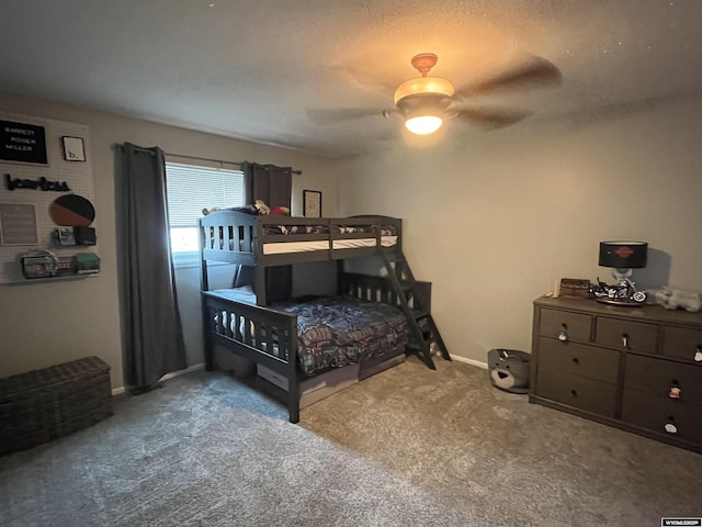 2715 Colorado Dr, Green River, WY 82935 - bedroom featuring carpet floors, baseboards, and ceiling fan