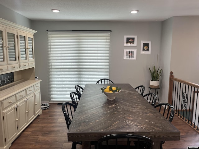 2715 Colorado Dr, Green River, WY 82935 - dining space with dark wood-type flooring, recessed lighting, and healthy amount of natural light